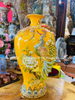  Mai bình công danh phú quý men vàng đắp nổi vẽ vàng kích thước cao 55cm 