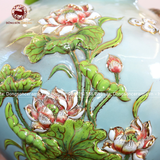  Hồ Lô Phong Thủy mã đáo thành công men sứ xanh đắp nổi chuẩn Bát Tràng kích thước 75cm | Quà Tặng Phong Thủy hồ lô gốm sứ 