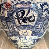  Chum vò sứ Bát Tràng chữ phúc ngâm rượu 30 lít | Quà Tặng Cao Cấp chum sành 