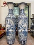  Lục Bình Bát Tràng men rạn tứ quý vẽ kĩ kích thước 1m8 | Quà Tặng Cao Cấp lục bình gốm 