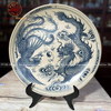  Đĩa cảnh Bát Tràng họa tiết long phụng vẽ tay thủ công đường kính 30cm | quà tặng cao cấp 