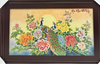 Tranh sứ Bát Tràng họa tiết khai hoa phú quý men màu kích thước 130cm x 80cm