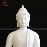  Tượng Thích Ca Mâu Ni kiểu Thái Lan gốm sứ trắng cao 50cm 