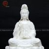  Tượng Quan Âm ngồi đài sen bằng sứ trắng cao 40cm | Quà Tặng Phong Thủy Tượng Quan Âm 
