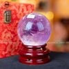  Quà Tặng Sếp Quả Cầu Phong Thủy đá thạch anh tím đường kính 9,4cm 