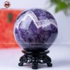  Quà Tặng Sếp Quả Cầu Phong Thủy đá thạch anh tím hoa chanh đường kính 10,1cm 