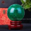  Quà Tặng Sếp Quả Cầu Phong Thủy đá thạch anh xanh đường kính 13,5cm 