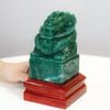 Quà Tặng Cao Cấp Ấn Rồng Thạch Anh Xanh kích thước 7,5x7,5x13,5cm