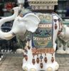  Tượng đôn voi gốm sứ chân cao kích thước 70cm 