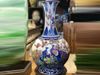 Lọ hoa dáng củ tỏi họa tiết vẽ kỹ cảnh công đào kích thước 62cm