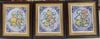 Tranh chữ gốm sứ đắp nổi phúc lộc thọ hoa văn kích thước 55cm x 48cm