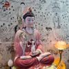  Tượng Quan Âm bằng sứ mờ cao cấp ngồi đài sen kích thước 40cm | Quà Tặng Phong Thủy Tượng Quan Âm 