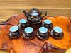Bộ ấm chén hoa đào xuân men sứ cao cấp dung tích 300ml