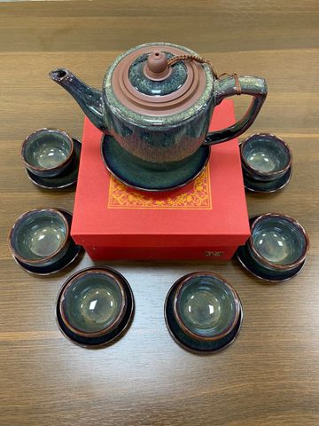Bộ ấm Đại Hỏa Biến lòng men