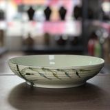 Đĩa salat men cốm vẽ hoạ tiết chuồn trúc 22
