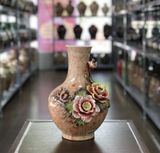 Lọ Đắp nổi Hoa - Vuốt h35