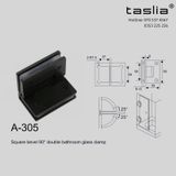 Bản lề cabin tắm kính - kính 90 độ màu đen lỳ