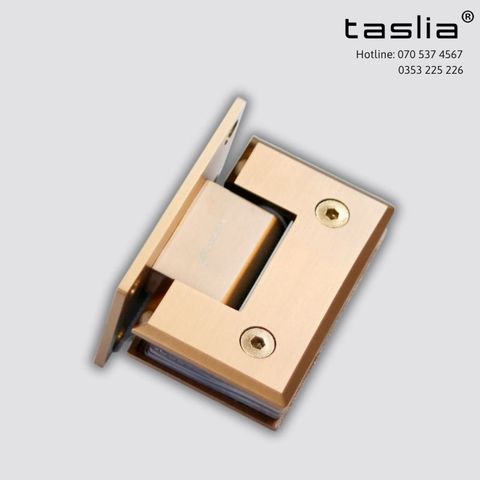 Bản lề cửa kính cabin tắm kính - tường 90 độ màu vàng hồng