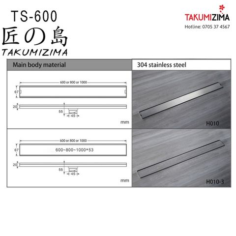 Phễu thoát sàn dài TS-600