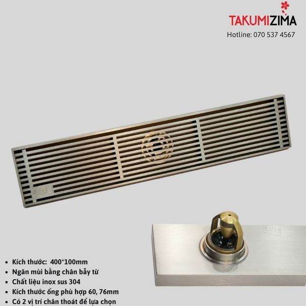 Phễu thoát sàn dài TS-801