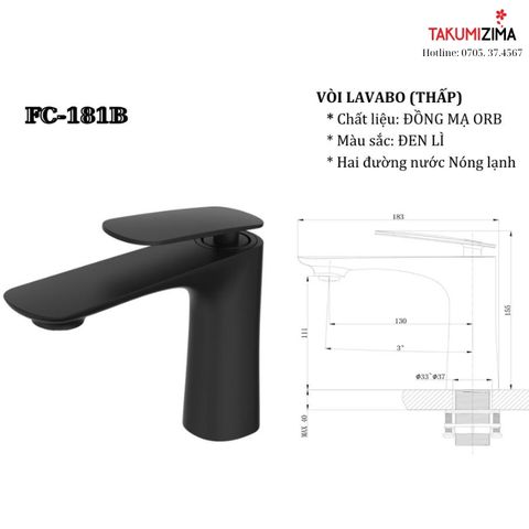 Vòi chậu dạng thấp FC-181B
