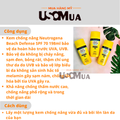 Kem Chống Nắng NEUTROGENA Beach Defense Broad Spectrum SPF70