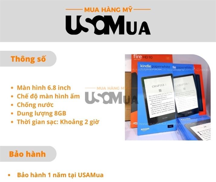 Máy Đọc Sách AMAZON Kindle Paperwhite 5 (2021 Version 11TH)