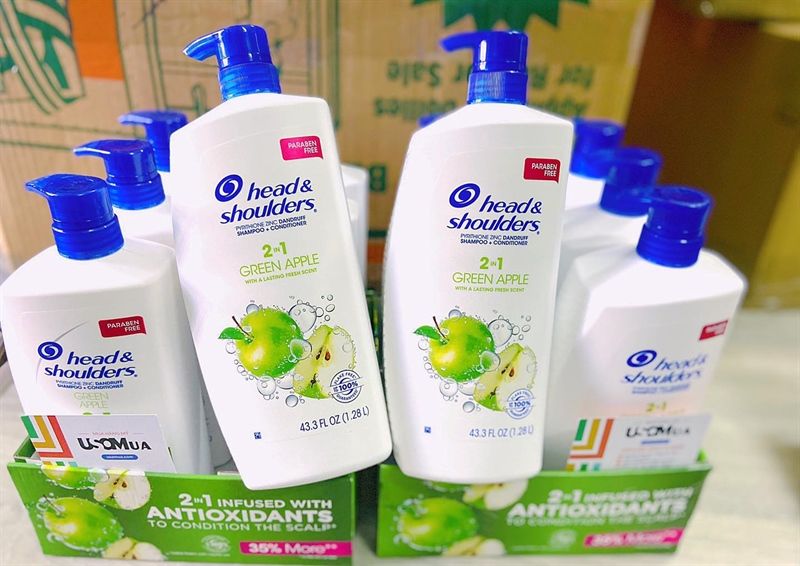 Dầu Gội HEAD & SHOULDERS Green Apple 2in1, 1.28 Lít