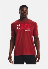 Áo Thun Nam UNDER ARMOUR Wordmark Baseball Red (610), Size S/P/CH
