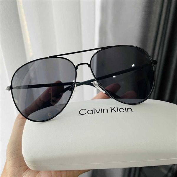 Kính CALVIN KLEIN Men's Black Aviator CK19314S-001, Size 60mm