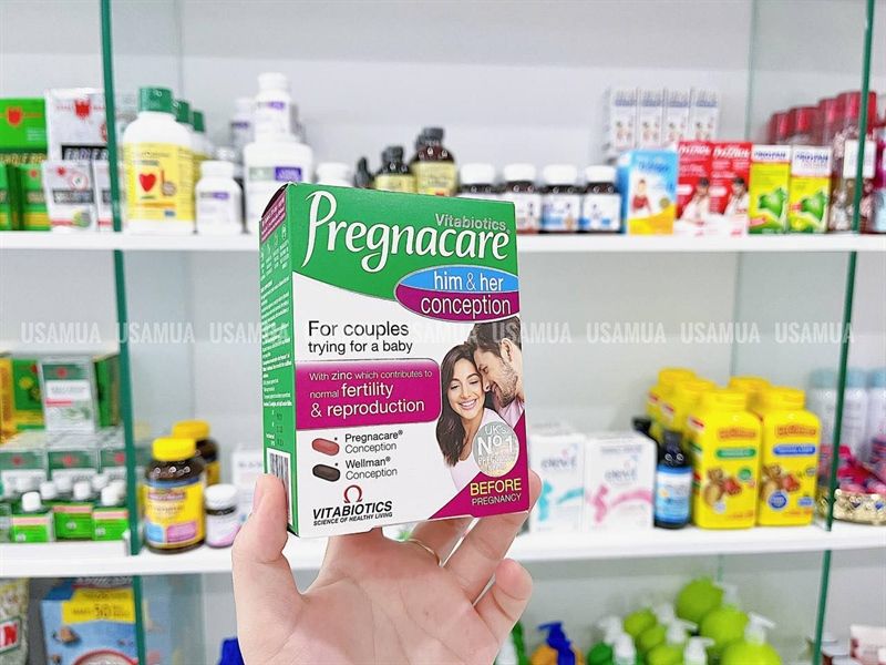 Viên Uống Tăng Khả Năng Thụ Thai VITABIOTIC Pregnacare Him & Her Conception