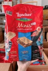 Bánh Xốp LOACKER Minis Cream Filled Wafers Mix