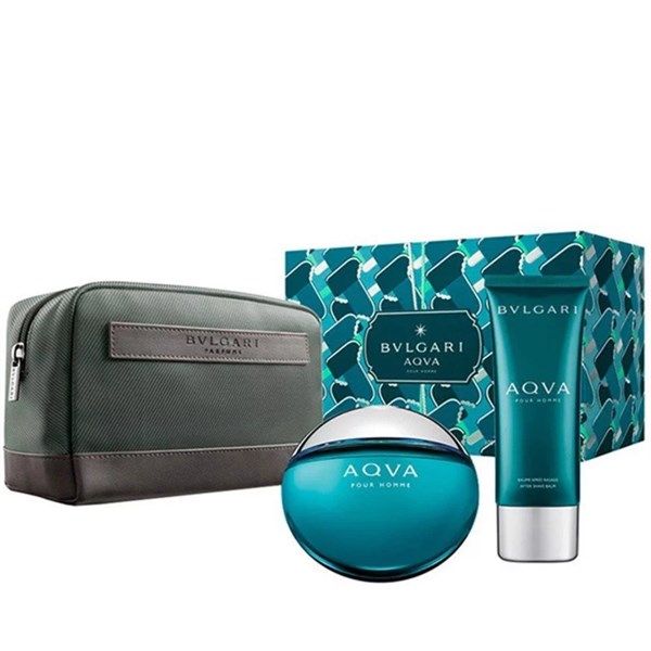 Set BVLGARI Aqua Pour Homme Eau De Toilette & Aftershave Balm, 100ml x 2