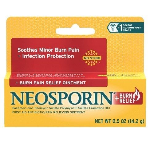 Kem Mỡ Trị Sẹo NEOSPORIN + Burn Pain Relief Ointment, 14.2g