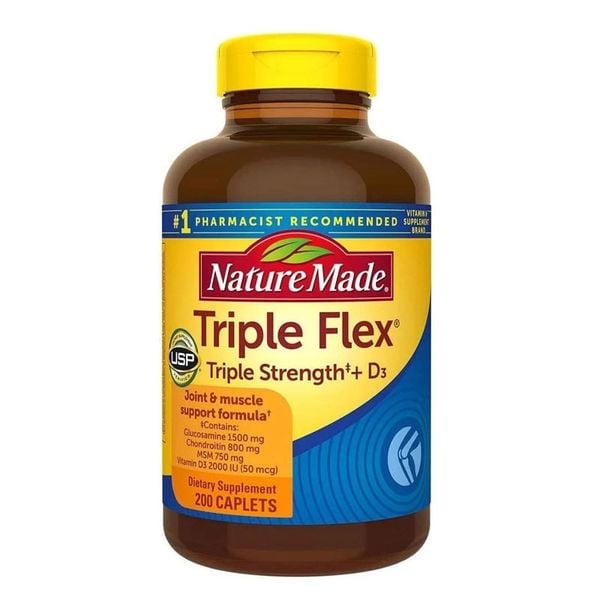 Viên Uống NATURE MADE Triple Flex Triple Strength + D3