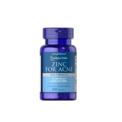 Viên Uống Kẽm Ngừa Mụn PURITAN'S PRIDE ZinC For Acne Skin Formula