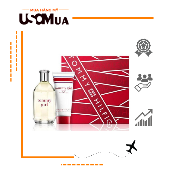 Set Nước Hoa Nữ TOMMY HILFIGER Tommy Girl EDT 100ml + Body Lotion 100ml