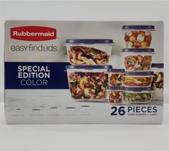 Set Hộp RUBBERMAID Easy Findlids Special Edition Color 26 Pieces