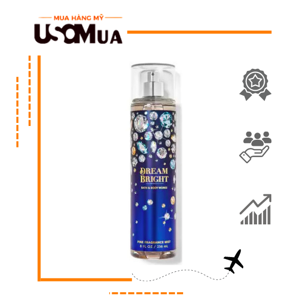 Xịt Toàn Thân BATH & BODY WORKS BBW Dream Bright