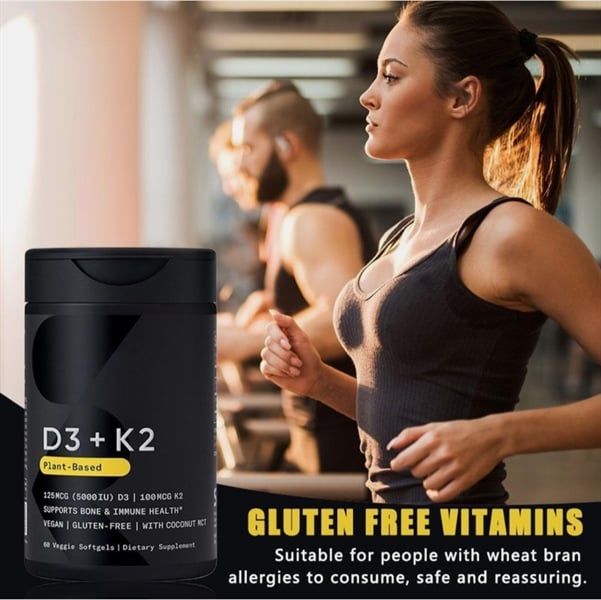 Viên Uống SPORTS RESEARCH D3 + K2 Plant-Based
