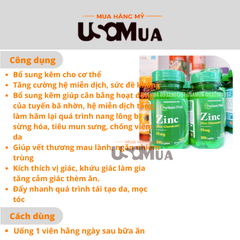 Viên Uống PURITAN'S PRIDE Zinc Gluconate 50mg