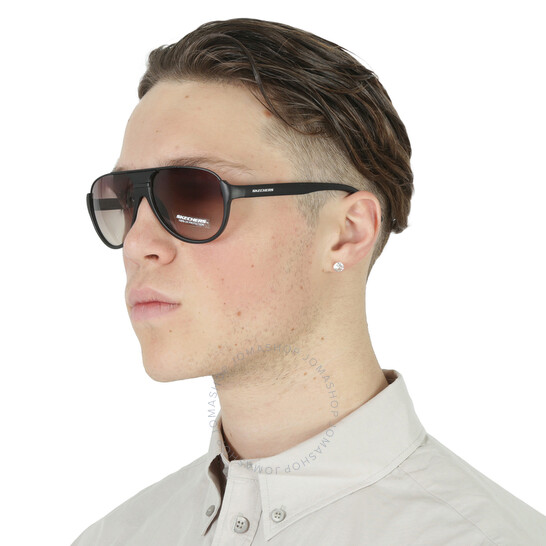 Kính SKECHER Gradient Brown Pilot Men's Sunglasses SE6195-02F Size 58