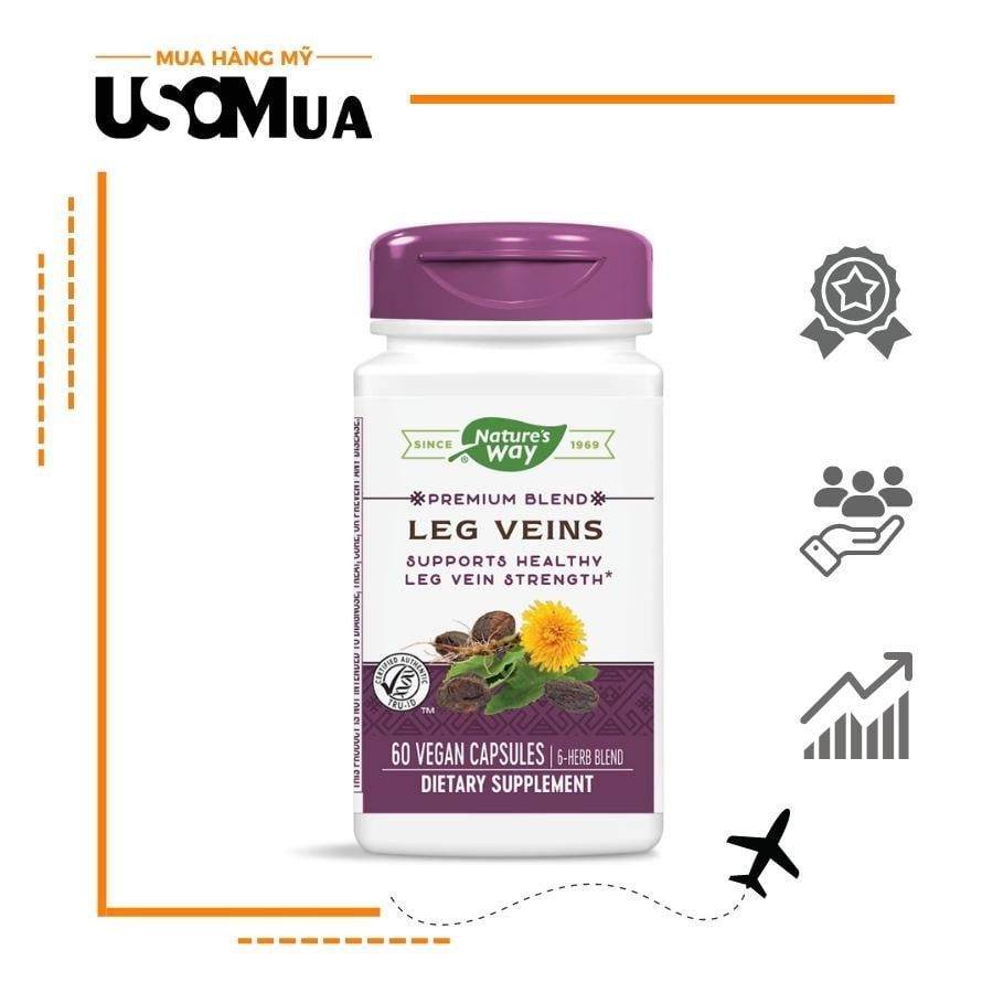 Viên Uống NATURE'S WAY Leg Veins Premium Blend