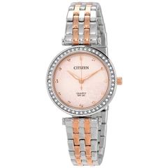 Đồng Hồ Nữ CITIZEN Quartz Crystal Pink Dial