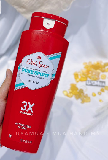 Sữa Tắm Nam OLD SPICE Pure Sport 3X Clean Net