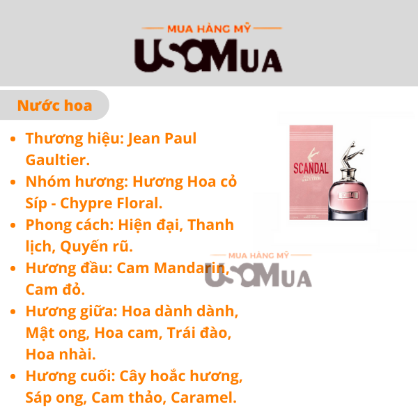 Nước Hoa JEAN PAUL GAULTIER Scandal EDP