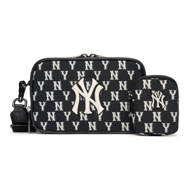 Túi MLB NY Monogram Crossbody , Đen