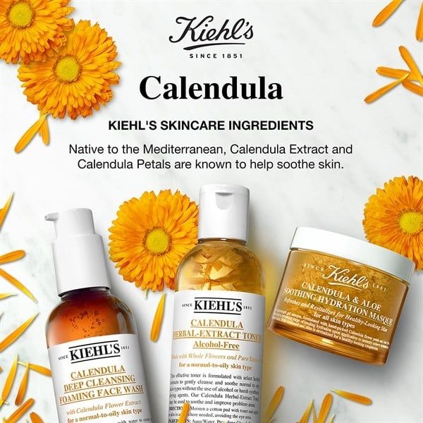 Nước Hoa hồng KIEHL'S Toner Calendula Herbal-Extract Alcohol-Free For Normal To Oily Skin Type