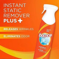 Xịt Chống Nhăn Khử Mùi Quần Áo BOUNCE Instant Static Remover