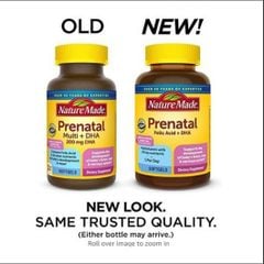 Viên Uống Bổ Bầu NATURE MADE Prenatal Folic Acid + DHA